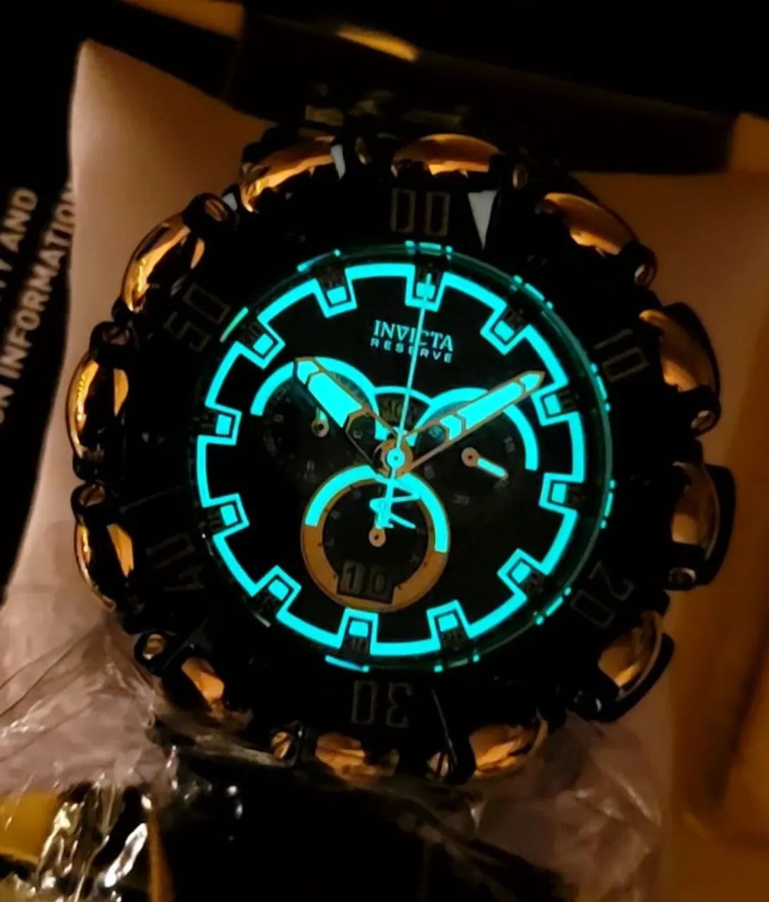Relógio INVICTA RESERVE HYPER BEAST BLUE LABEL - Foto 5