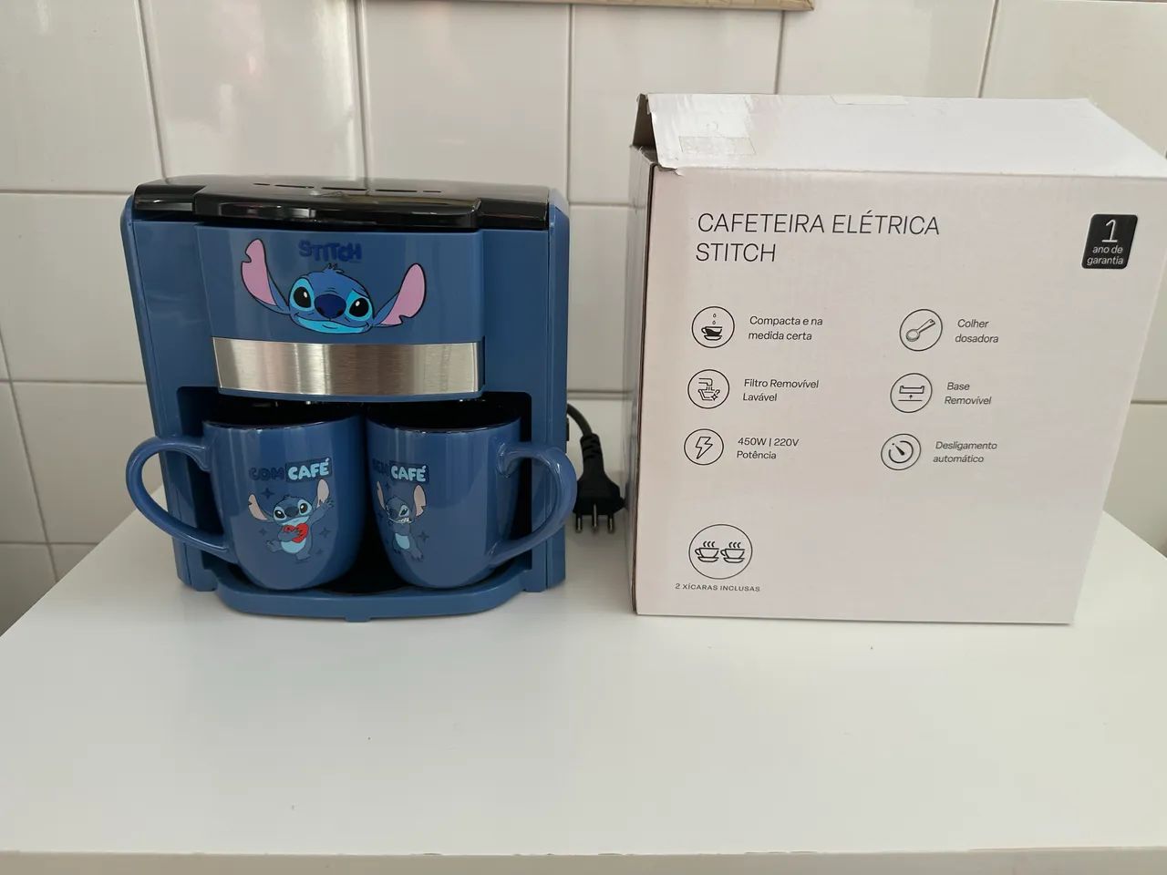 Cafeteira elétrica  stitch 