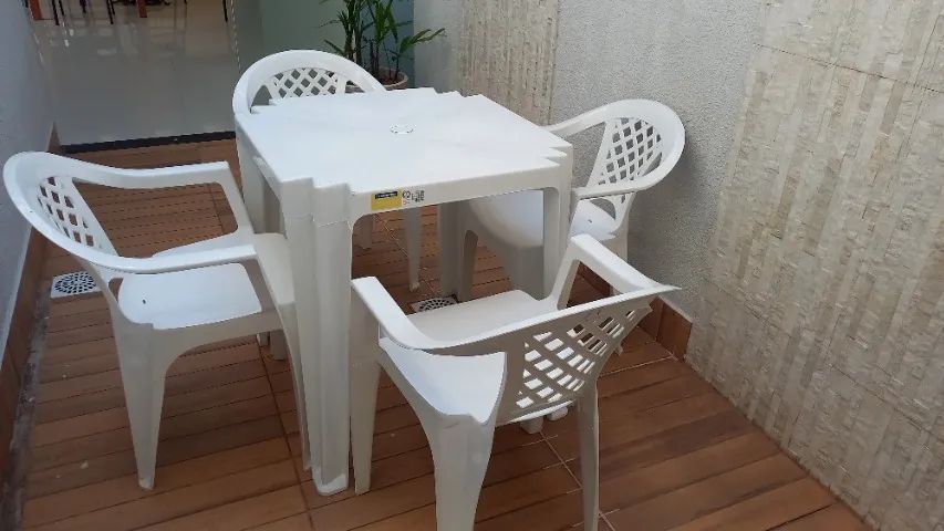 Jogo mesa Tramontina com 4 cadeiras - Foto 3
