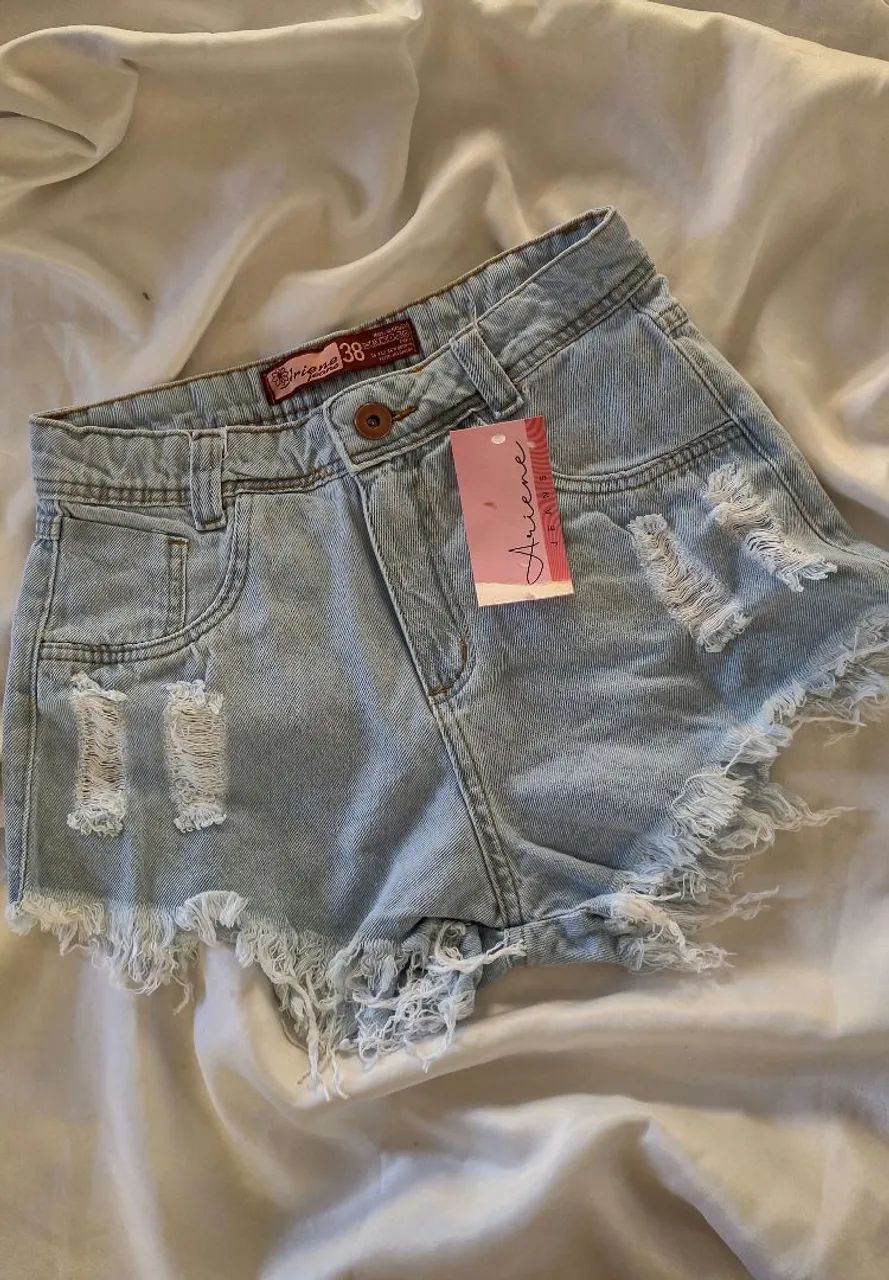 Shorts Jeans cintura alta  - Foto 4