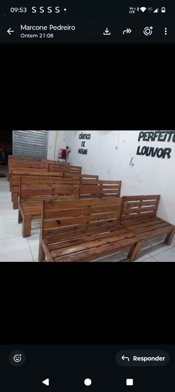 30 banco de três lugares  - Foto 2