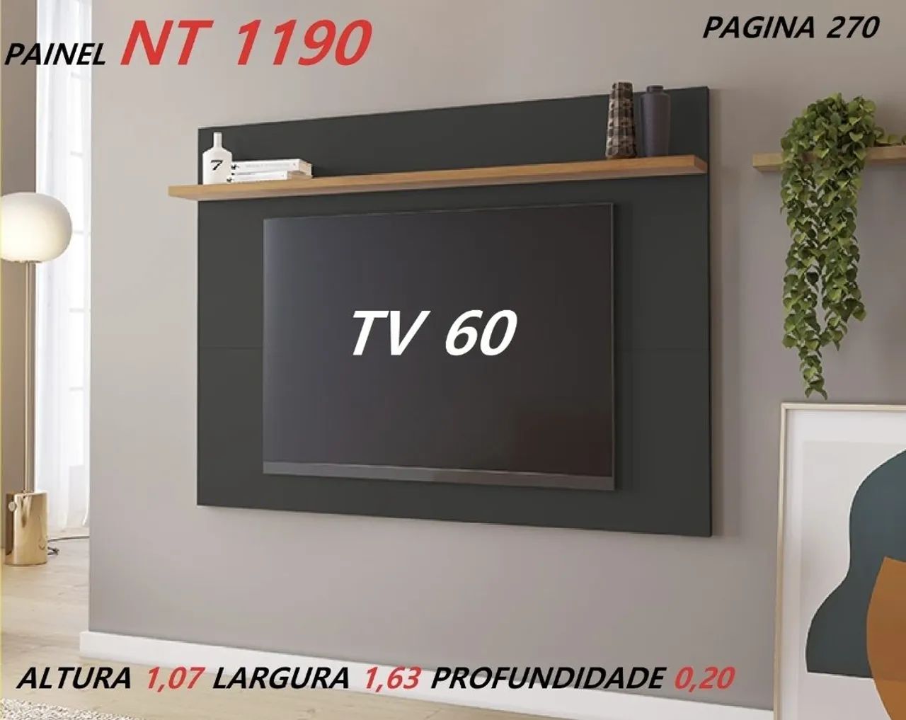 Painel para 60 polegadas 
