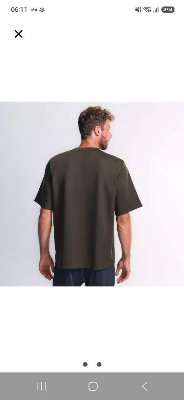Camiseta insider oversized verde G - Foto 2
