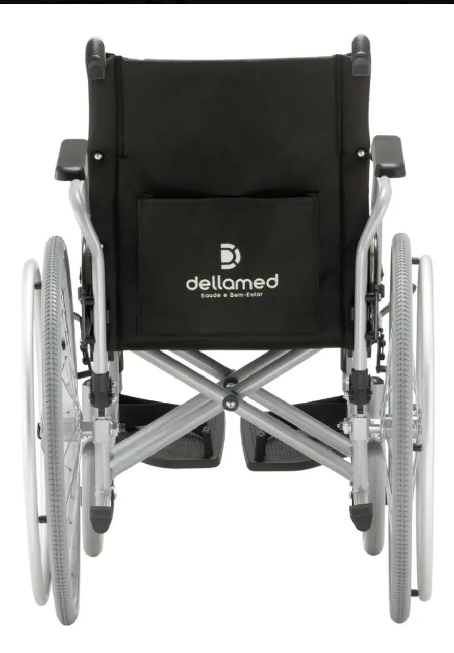 Cadeira de Rodas Manual D600 em alumínio Dellamed 48cm. Com almofada AirBasic Dellamed  - Foto 4