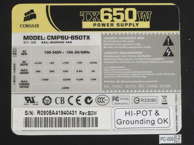Fonte Corsair TX650W - Foto 3