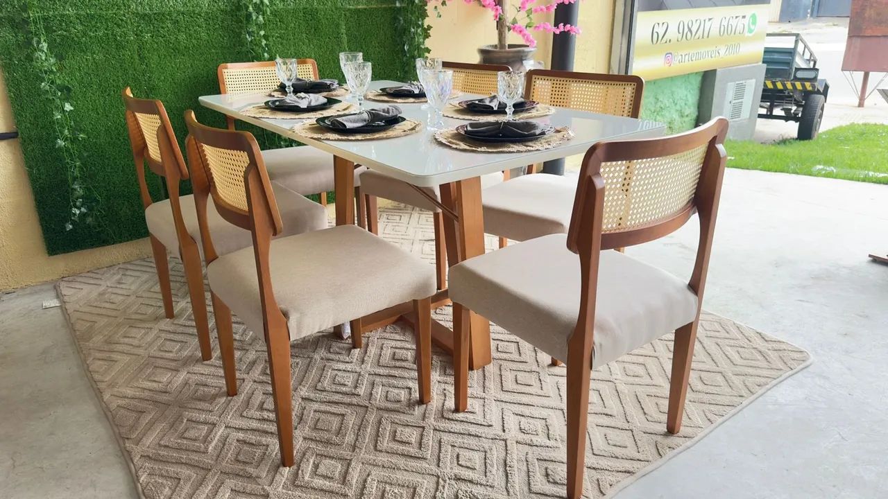 Mesa de jantar de 6 cadeiras  - Foto 2