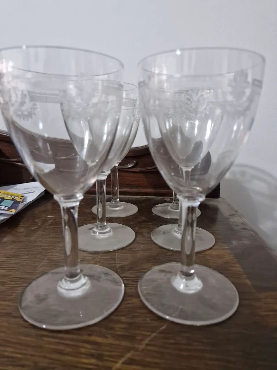 Conjunto de copos de cristal para vinho  - Foto 4