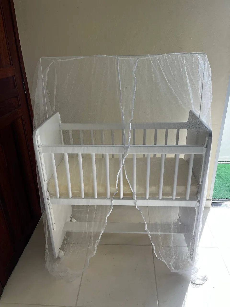 Mini berço madeira bebê  - Foto 4