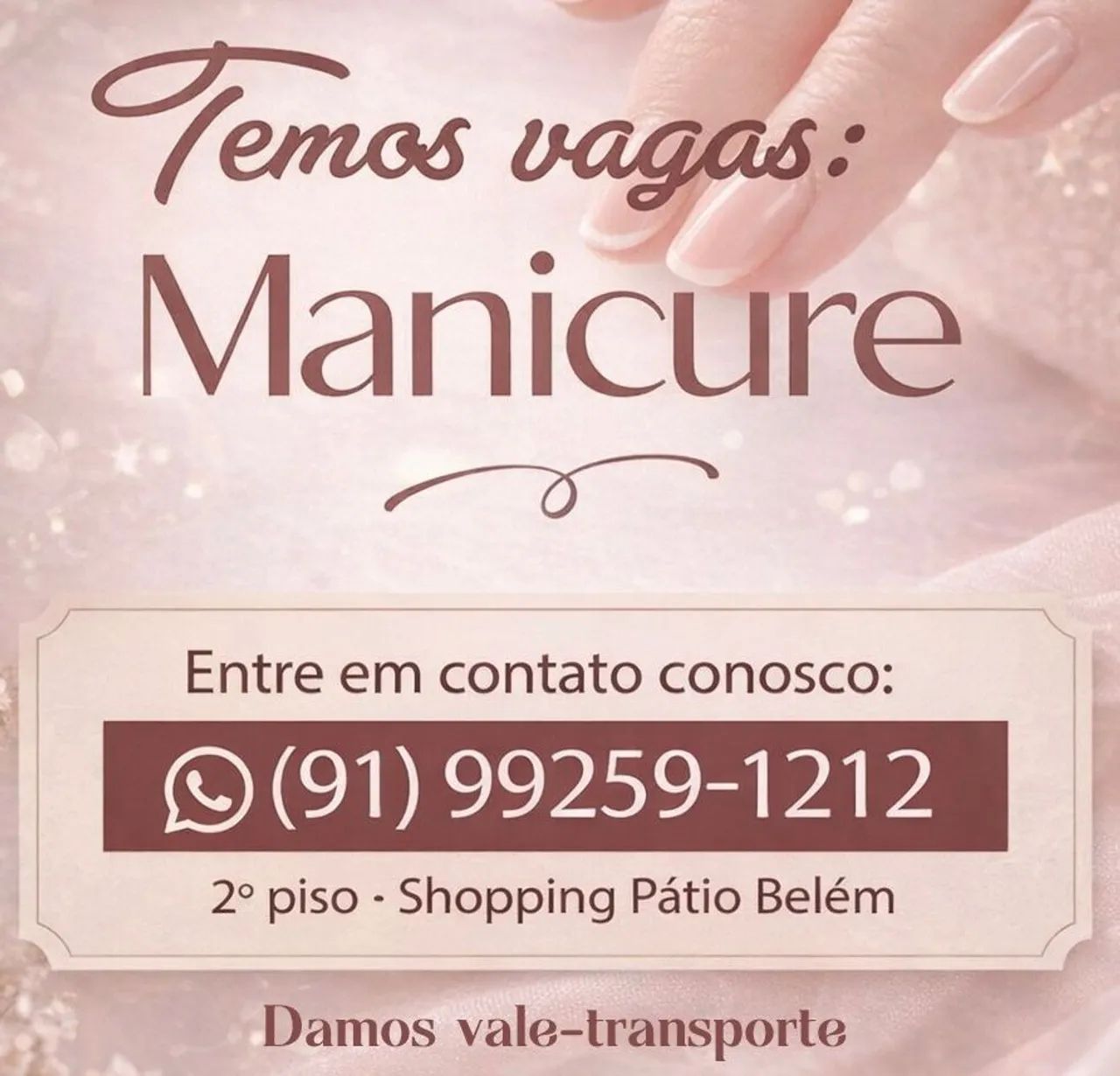 Vagas para manicures 