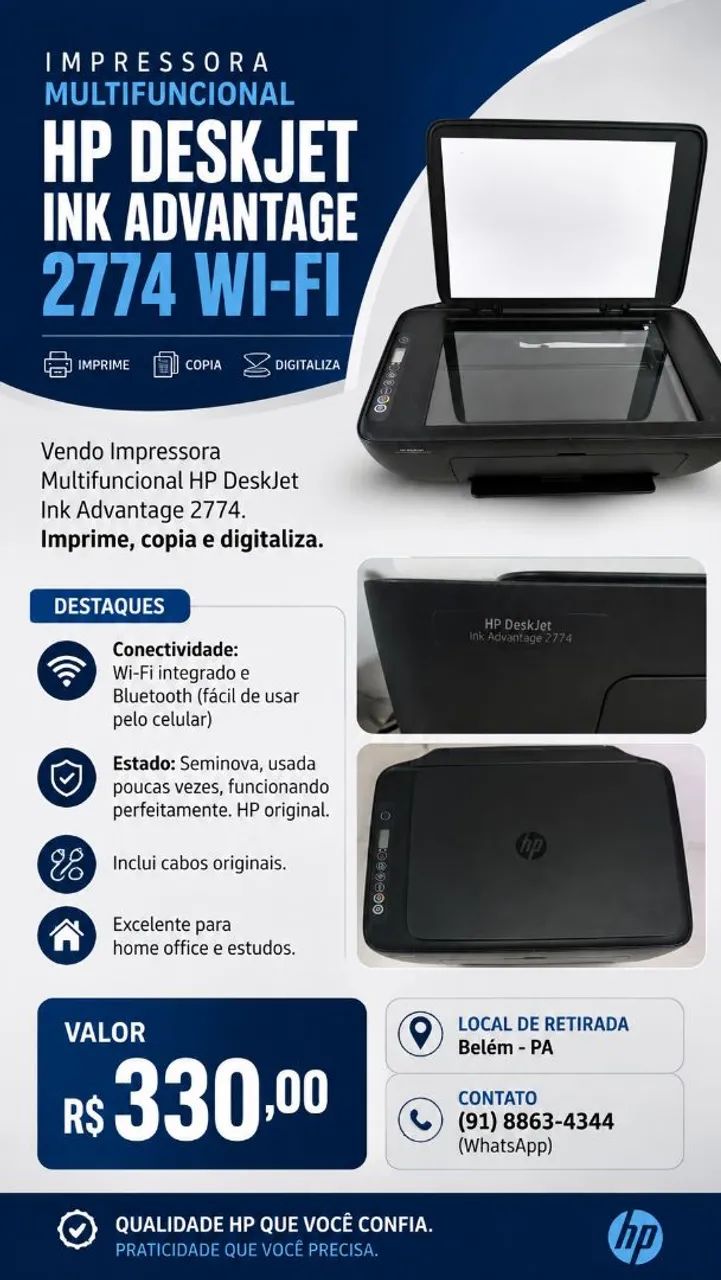 Impressora Multifuncional HP 