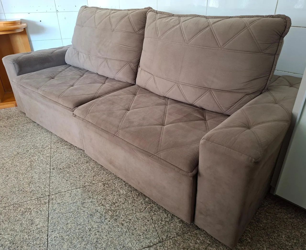 Sofá Retrátil E Reclinável,  2.80 metros - ENTREGA GRÁTIS - Foto 4