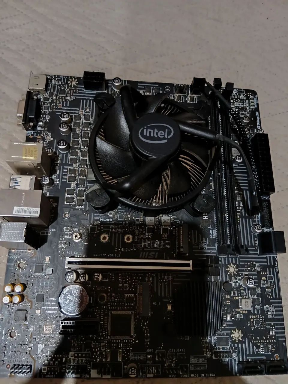 Processador +placa mae+memória ram+fonte