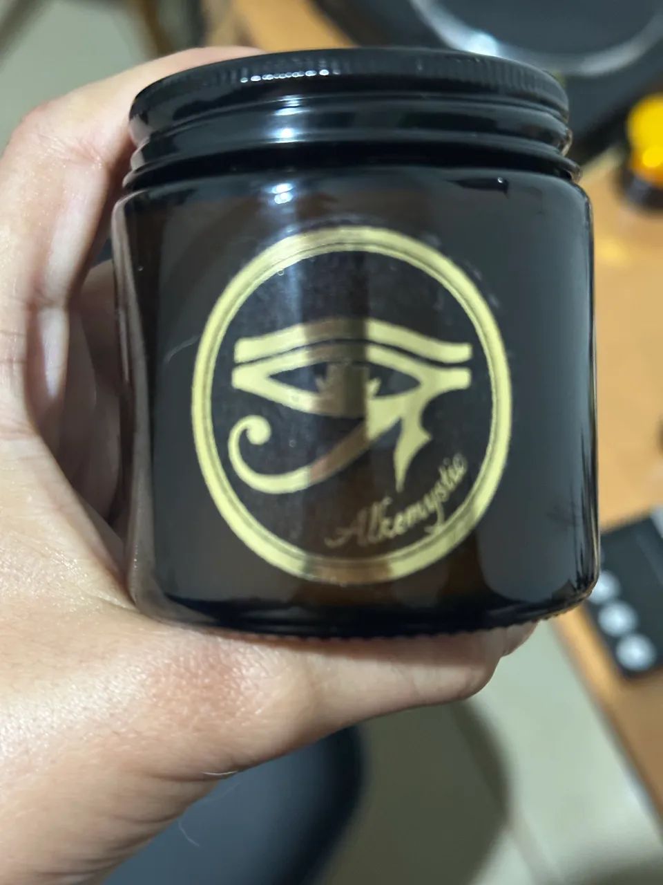 Creme natural com óleos essenciais 