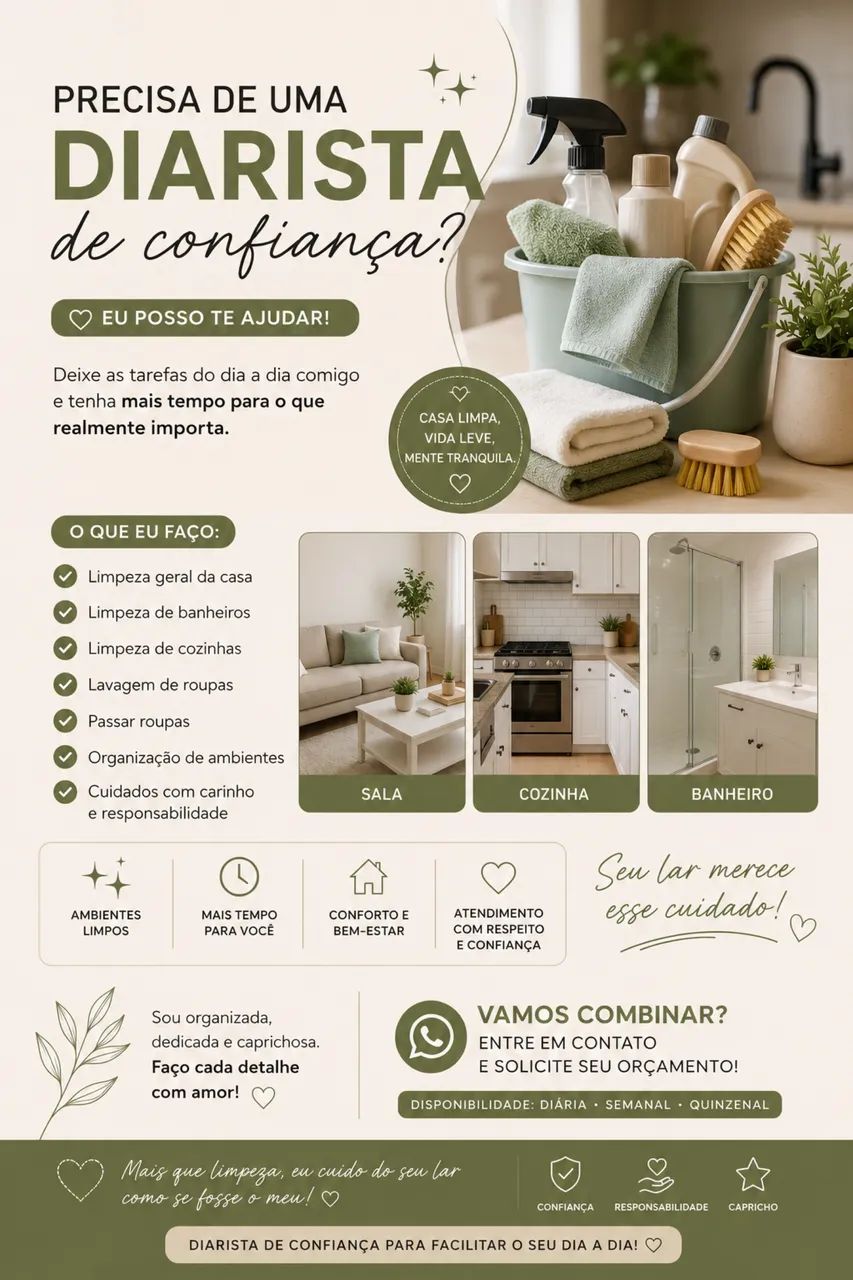 Diarista e Personal Organizer 