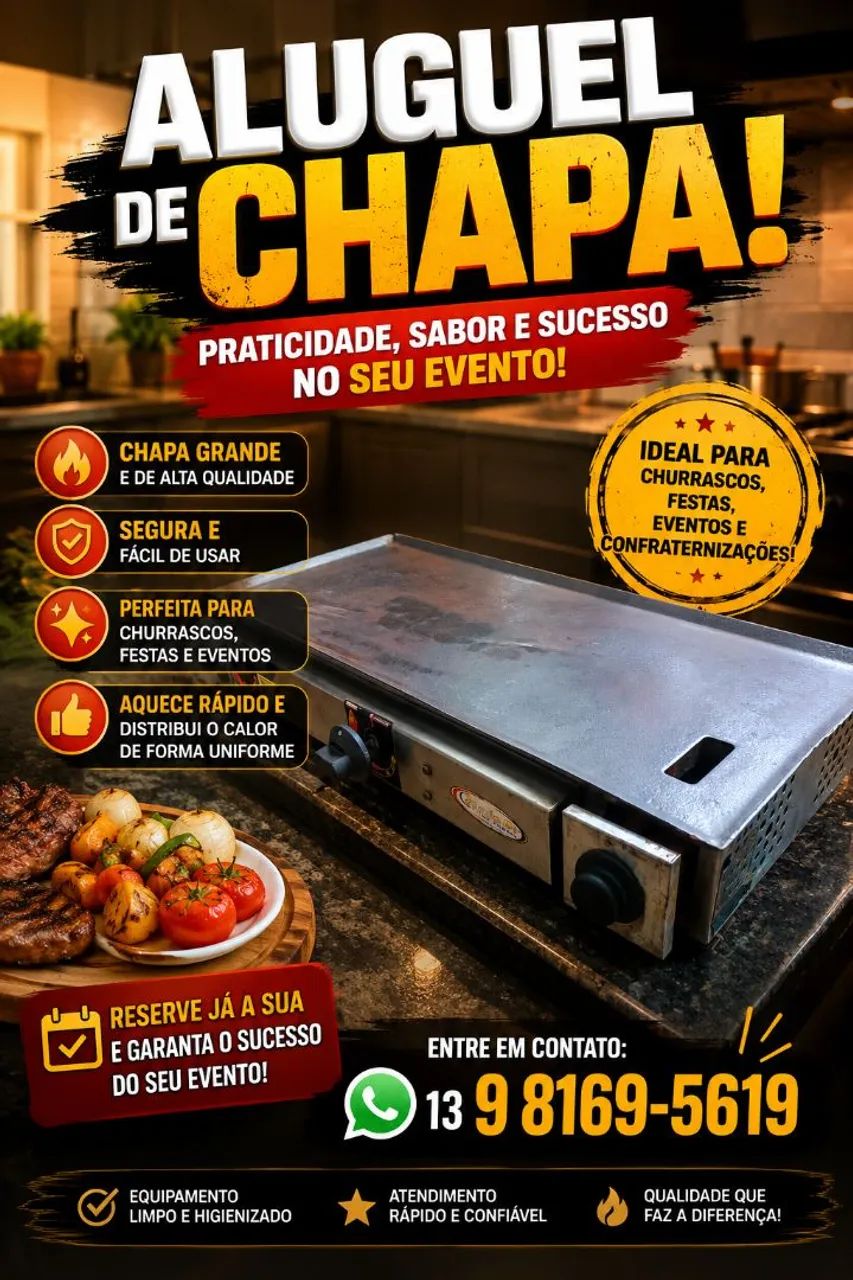 ALUGA-SE CHAPEIRA A GÁS