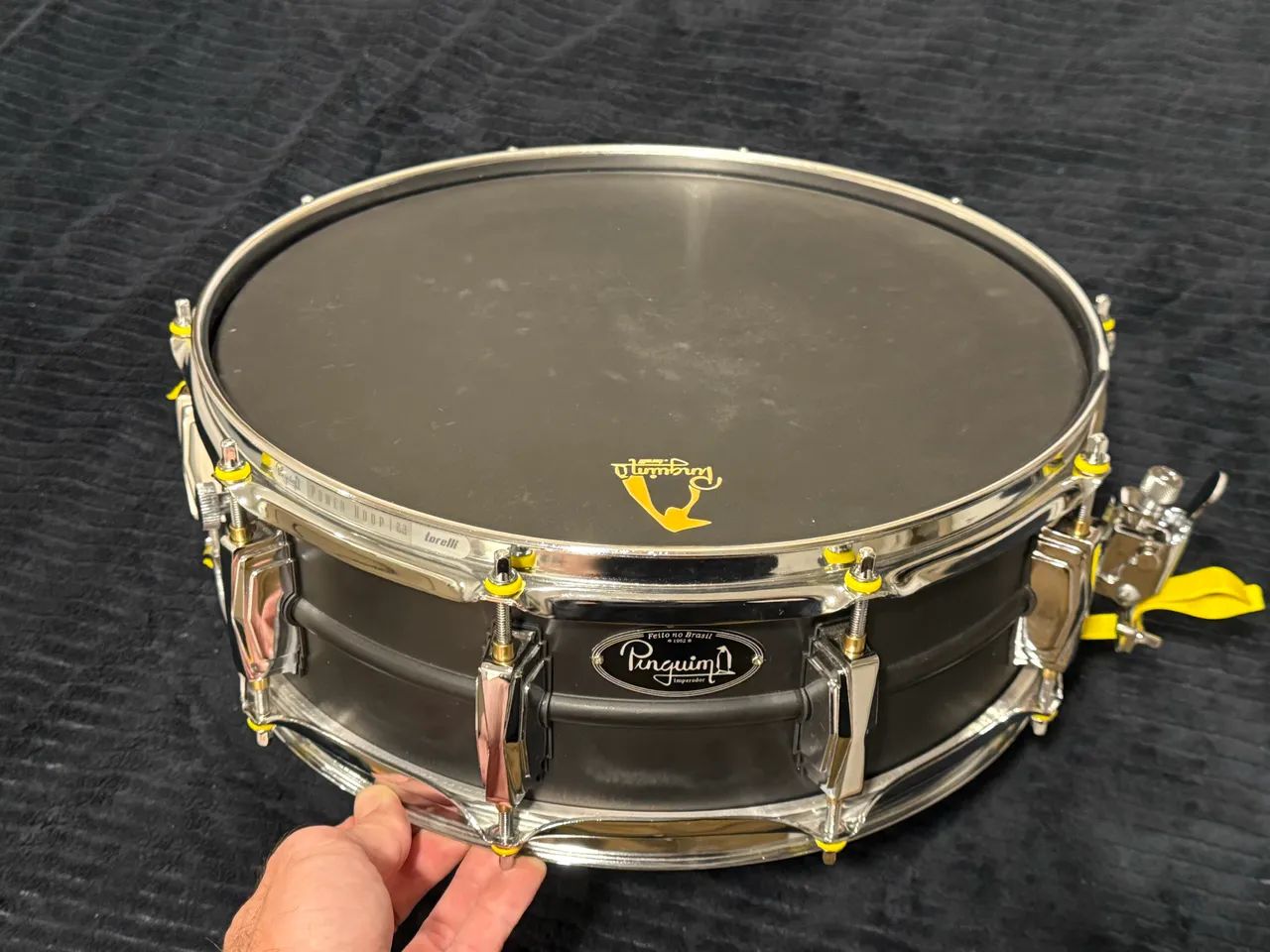 Caixa Pinguim Imperador 14x5 Alumínio Seminova - Instrumentos