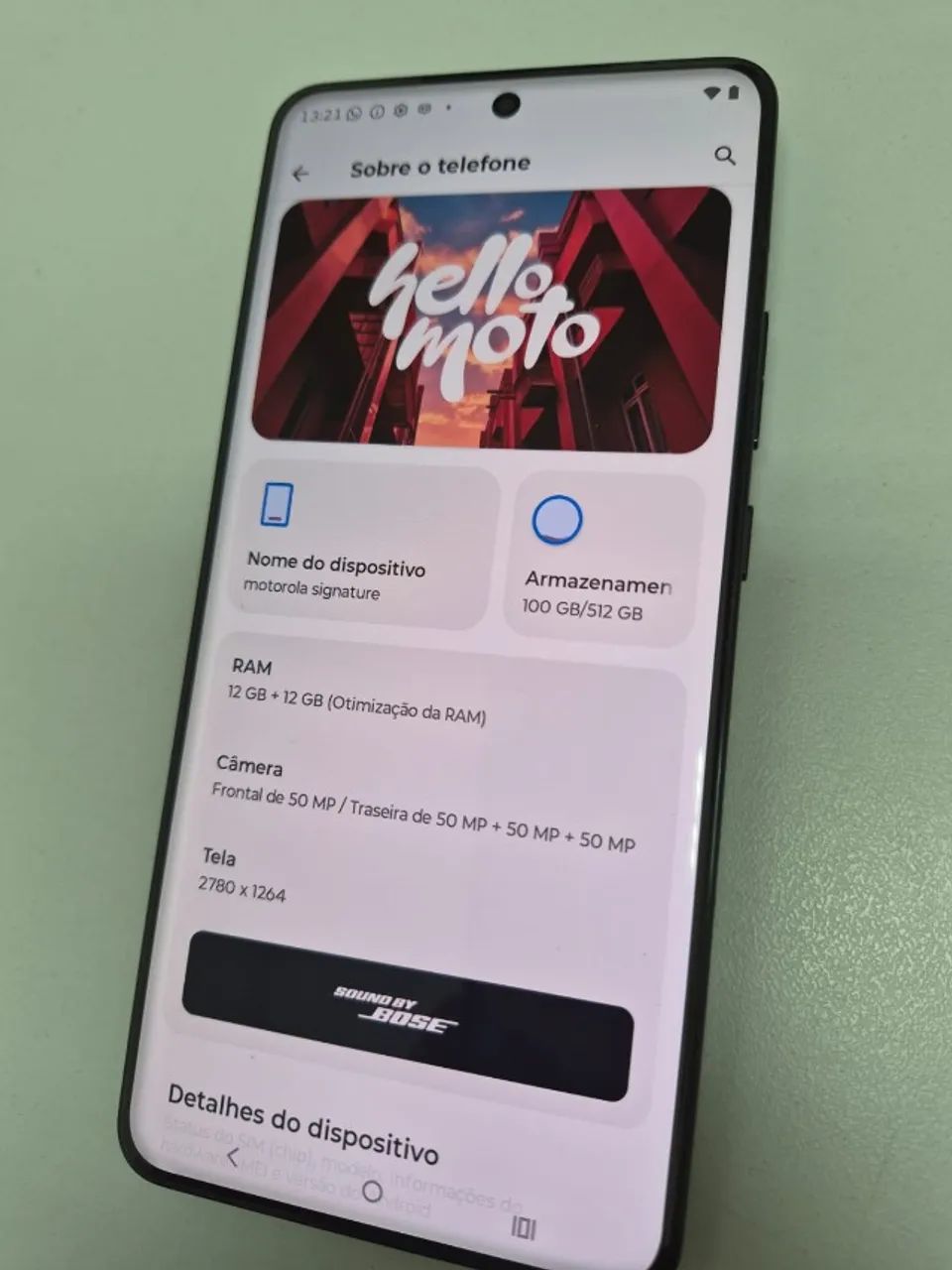 Motorola Signature, 512gb e 24gb de Ram - Foto 5