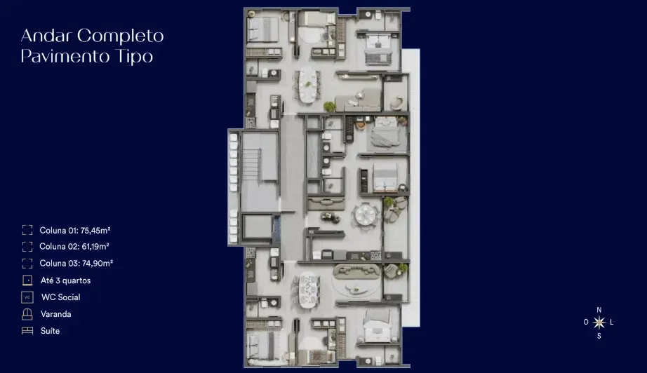 PLANTA 61m²