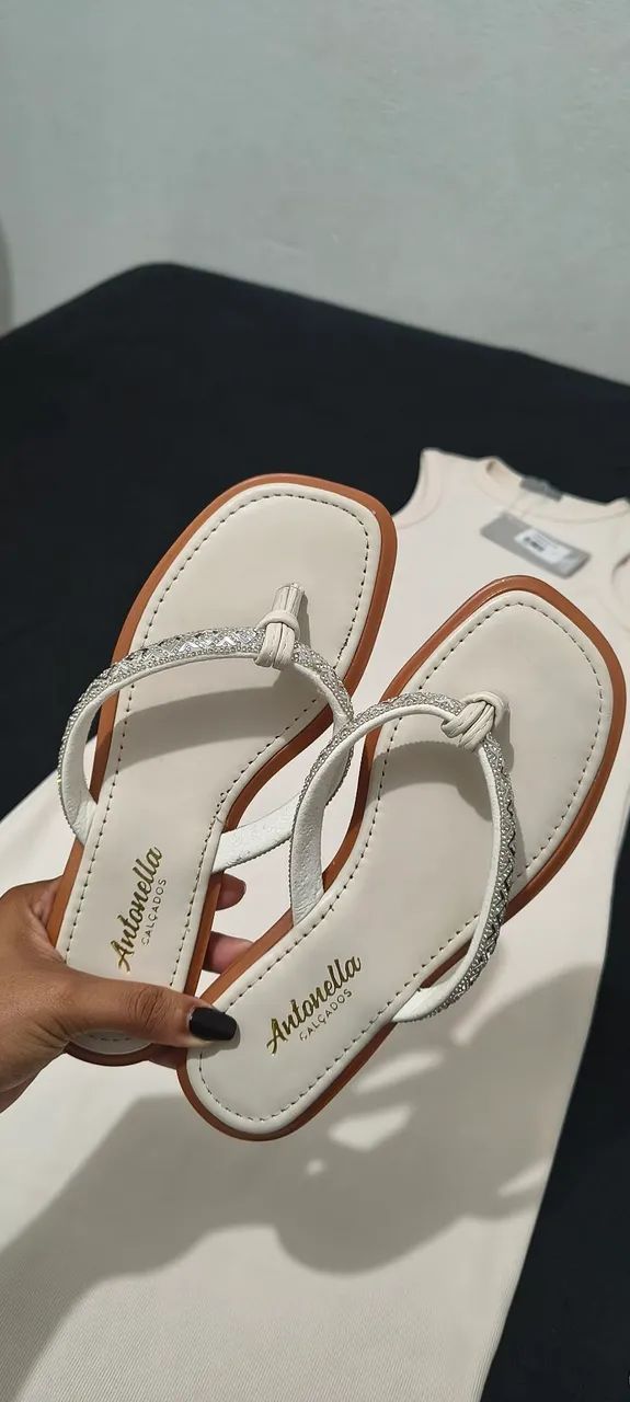 VESTIDO/BOLSA/SANDÁLIA, NOVOS! - Foto 5