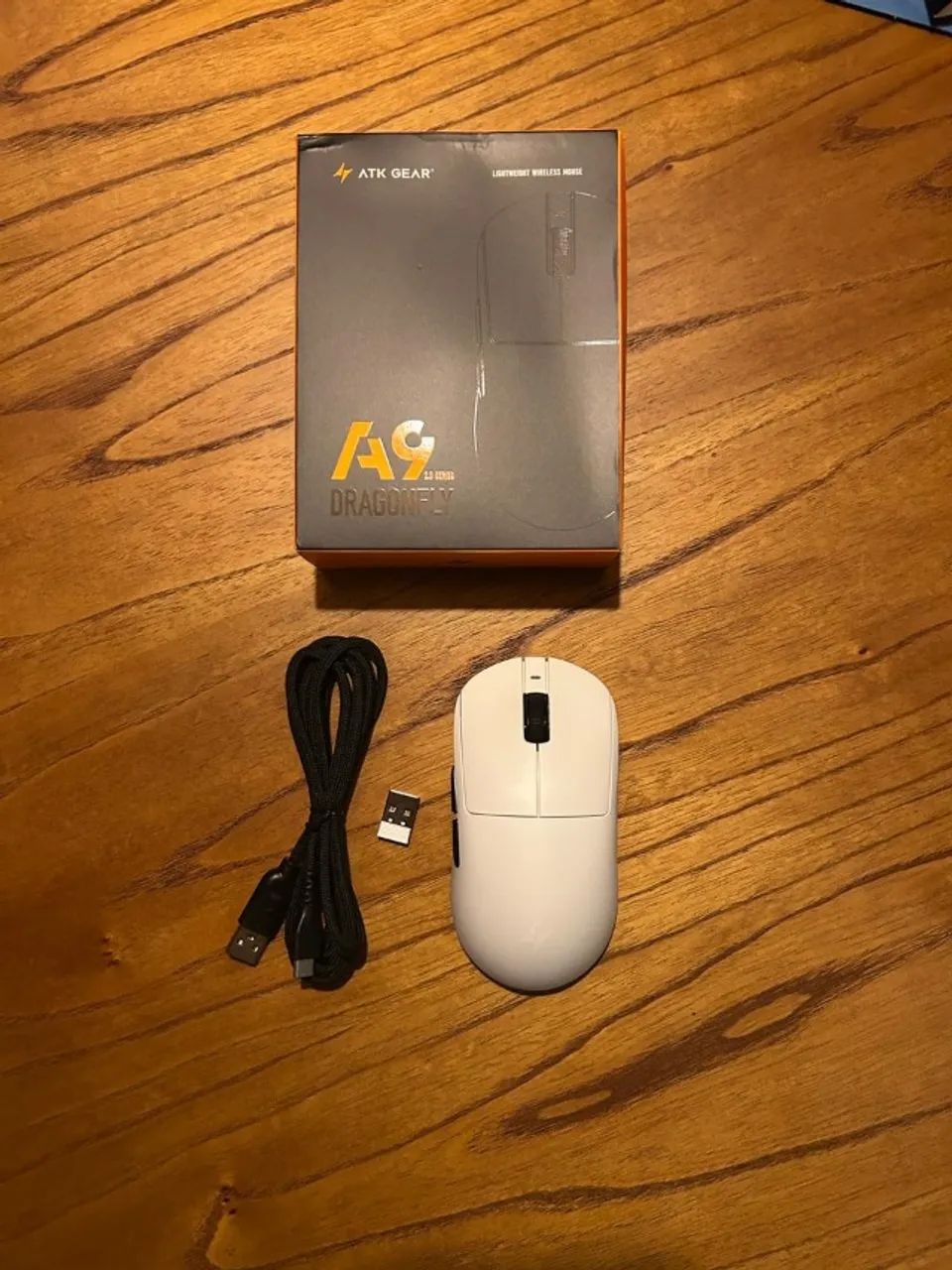 Mouse Gamer ATK A9 Branco Sensor PAW 3395SE - Foto 4