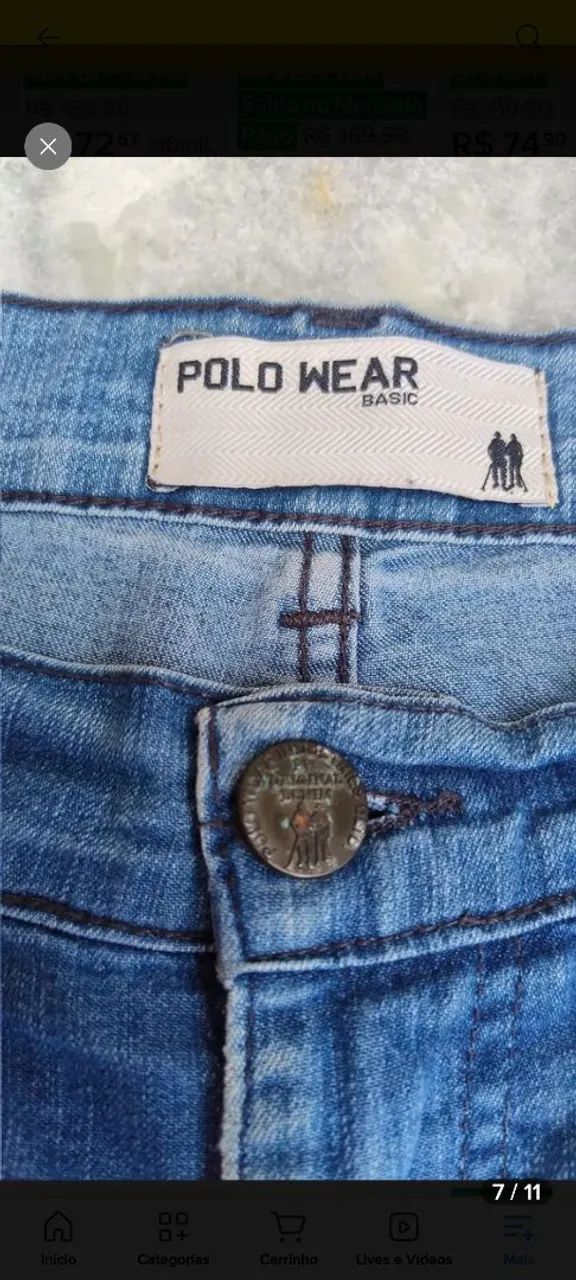 Bermuda Pool Jeans Slim 44 - Foto 5