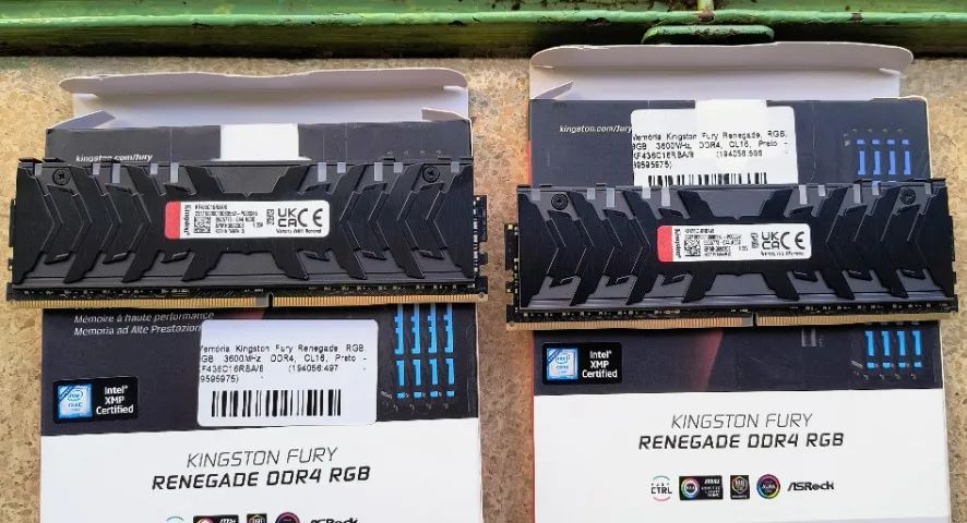 Memória RAM DDR4 16Gb (2x8) 3600mhz Kingston Fury Renegade RGB - Foto 2