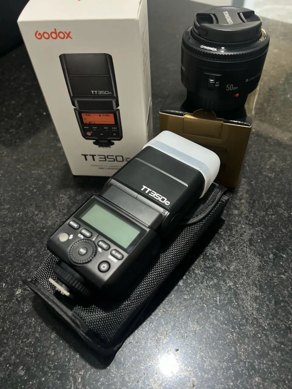 Vendo KIT CANON T5 COMPLETA com 3 lentes e flash  - Foto 2