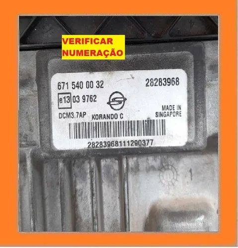 Módulo Injeção Ssangyong Korando 2.0 Diesel 2012 - Foto 3