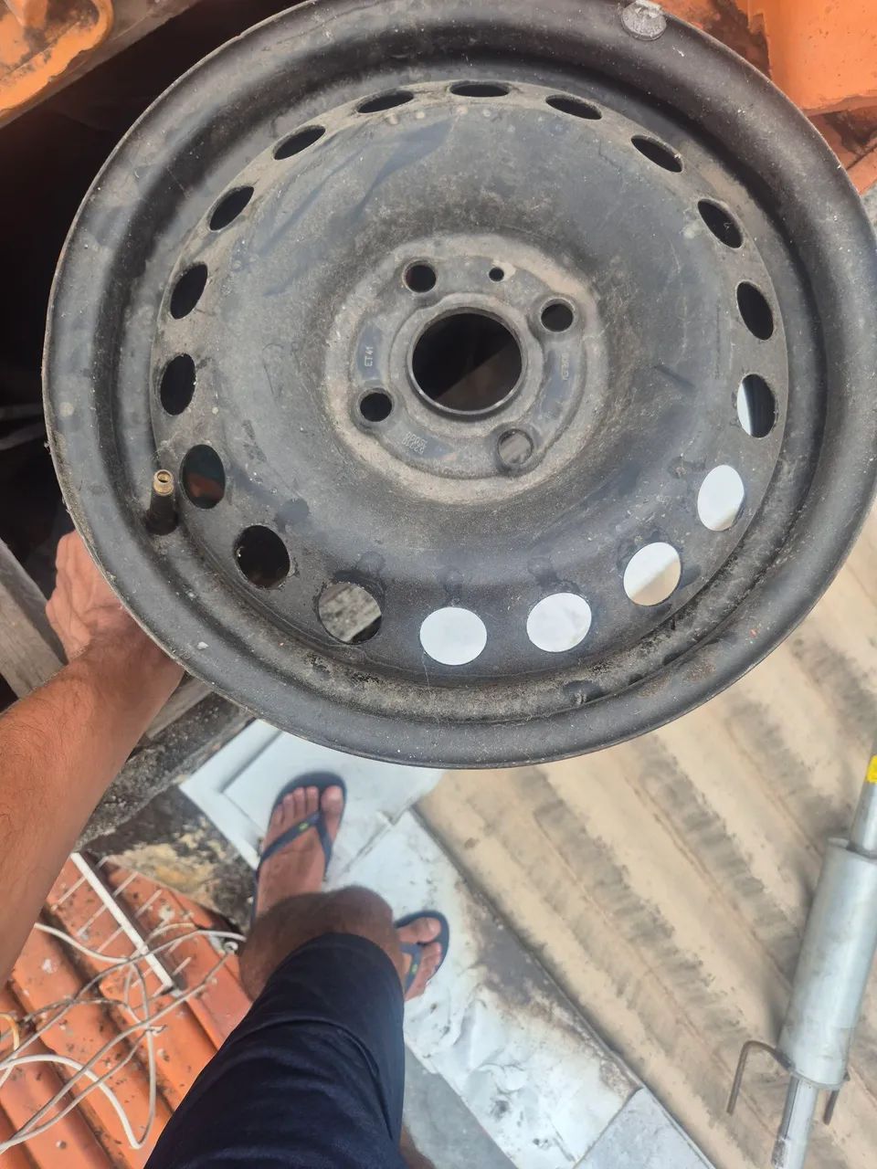 Jogo de Rodas Hyundai 14 " polegadas Ferro Aço - Foto 3