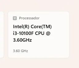Processador i3 10100
