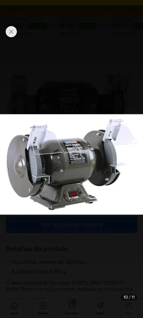 Motor esmeril 
