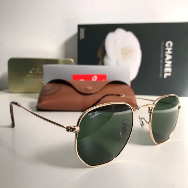 óculos de sol ray ban hexagonal g15  - Foto 2