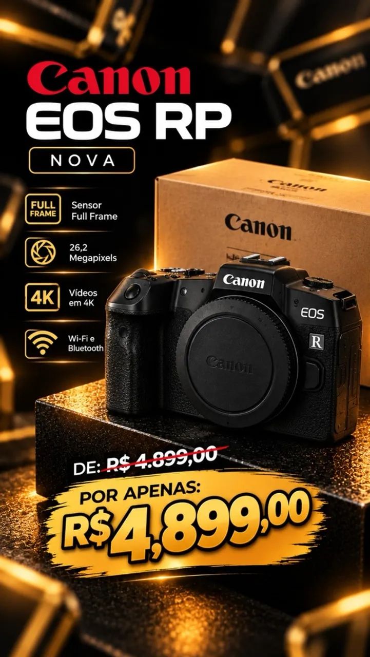 Câmera canon EOS RP
