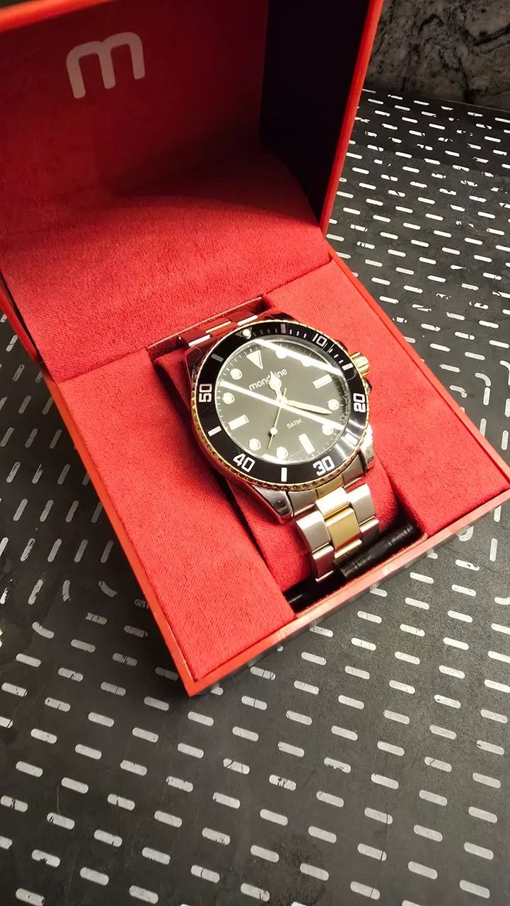 Mondaine Diver Prata\Dourado  - Foto 2