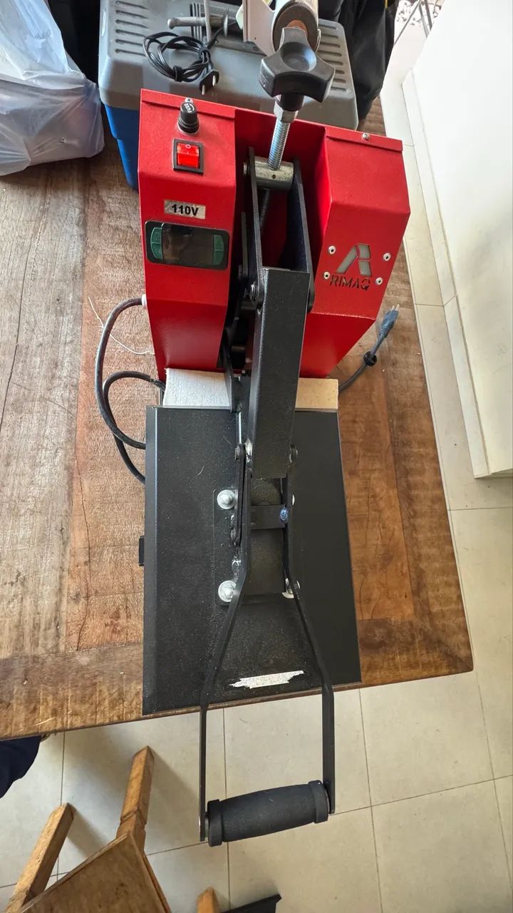 Prensa Térmica Rimaq Plana 110V Digital - Funcionando Perfeitamente - Foto 4