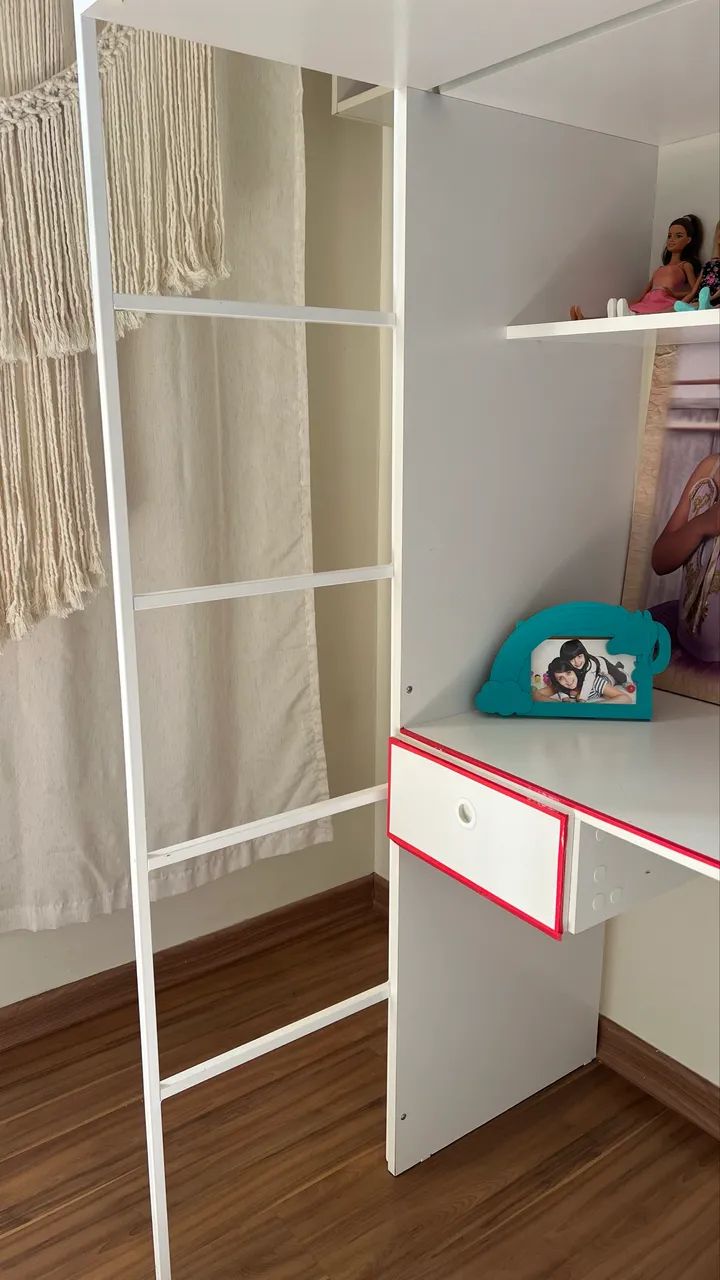     Cama elevada com escrivaninha Infantil - Foto 2