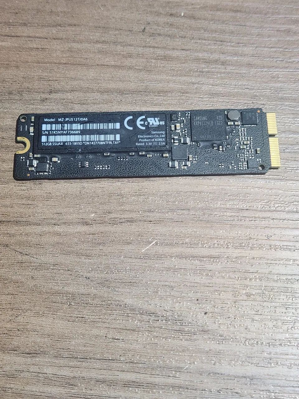 Nvme 512 gigas Mac original