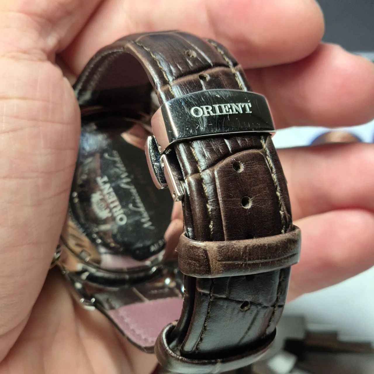 Orient Superior automático mostrador marrom YN8MM002 - Foto 3