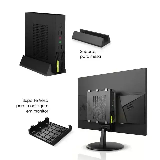 Mini PC Core i3 10ª Geração NOVO Com Suportes  - Foto 4