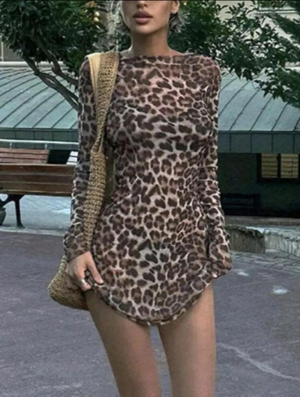Vestido manga longa oncinha NOVO - Foto 2