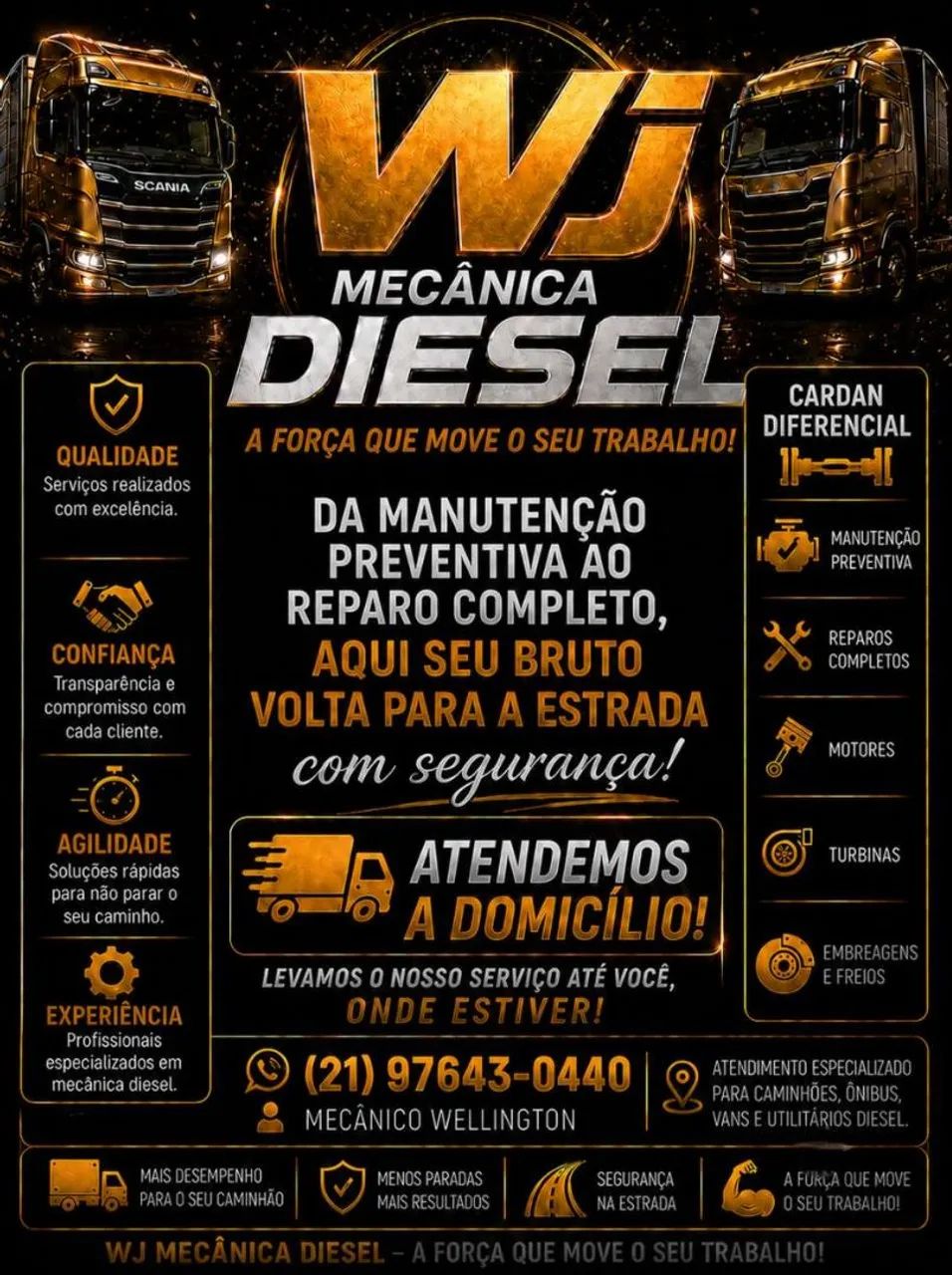 Wj mecânica a diesel 