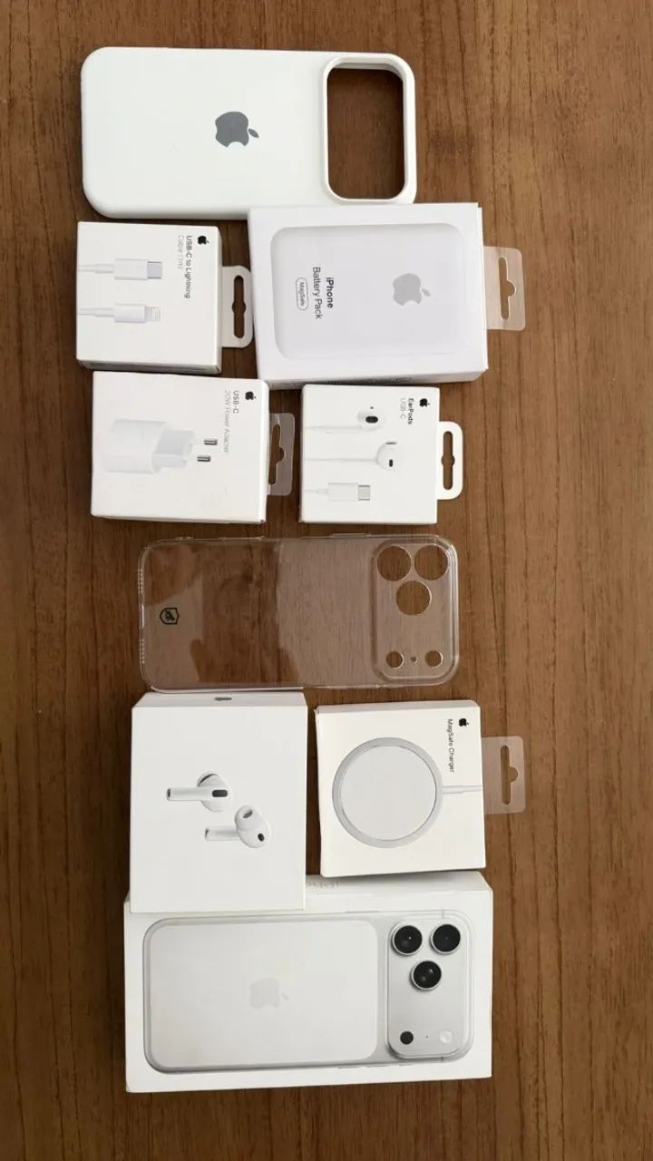 iPhone 17 Pro Max acompanhado de diversos acessórios - Foto 3