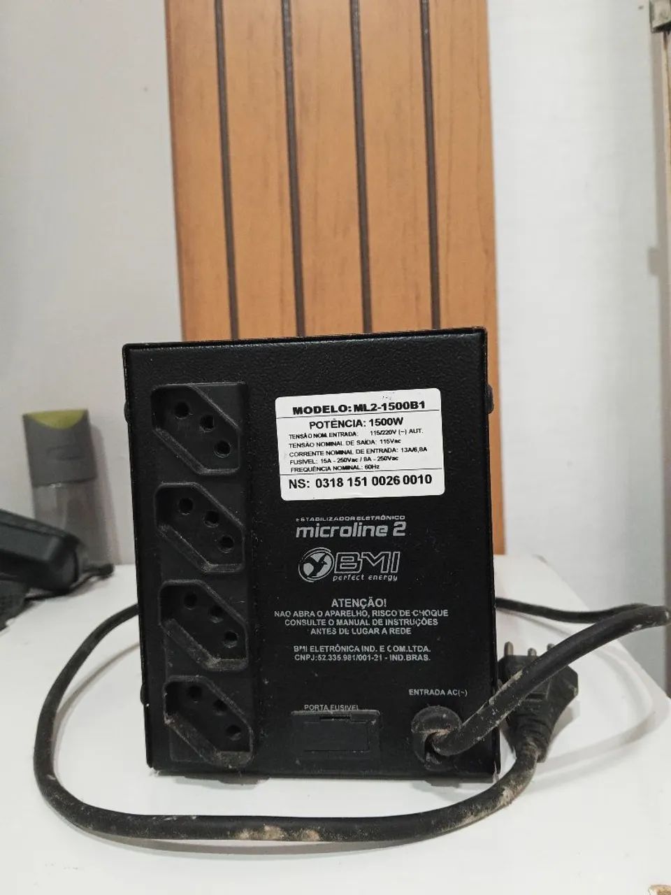 Estabilizador elétrico microline 1500v - Foto 2