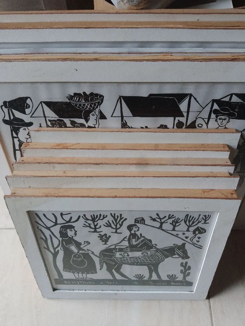 Quadro de Xilogravura - Foto 3