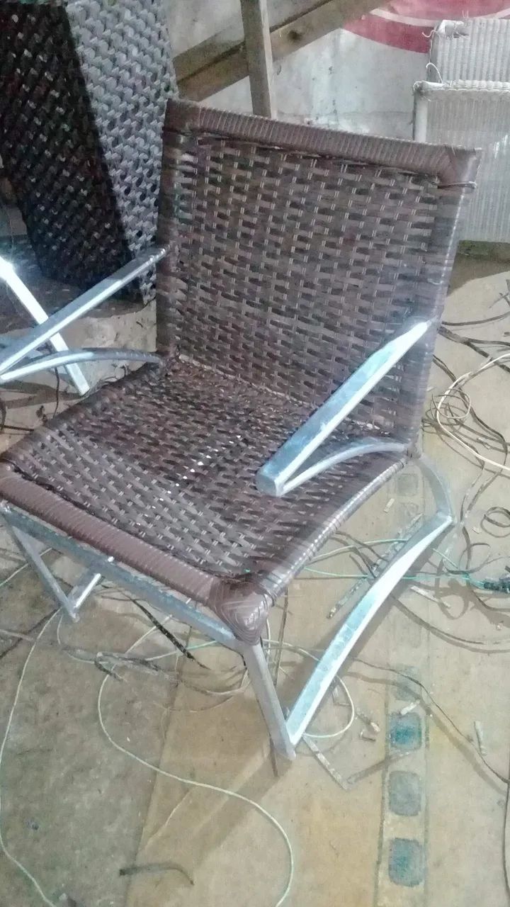 Cadeiras em alumínio 