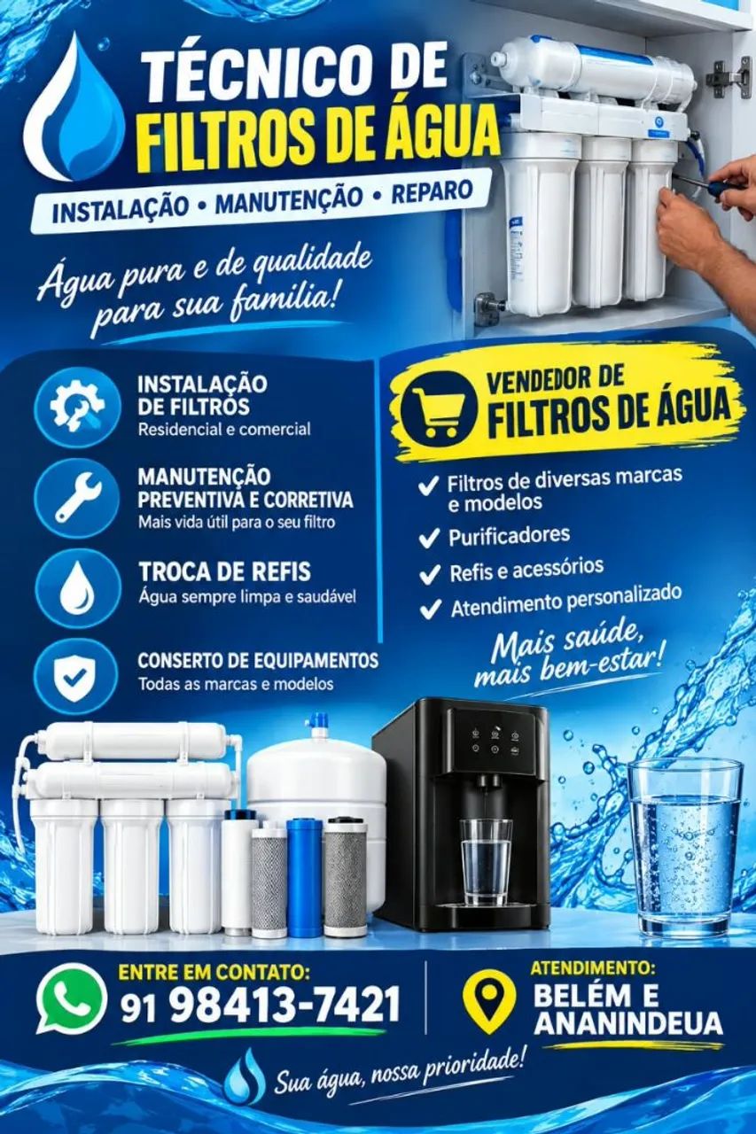 TECNICO DE FILTROS DE ÁGUA 