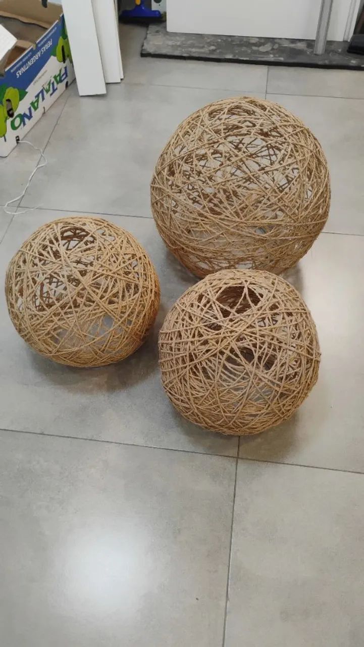 Luminária rústica sisal - Foto 2