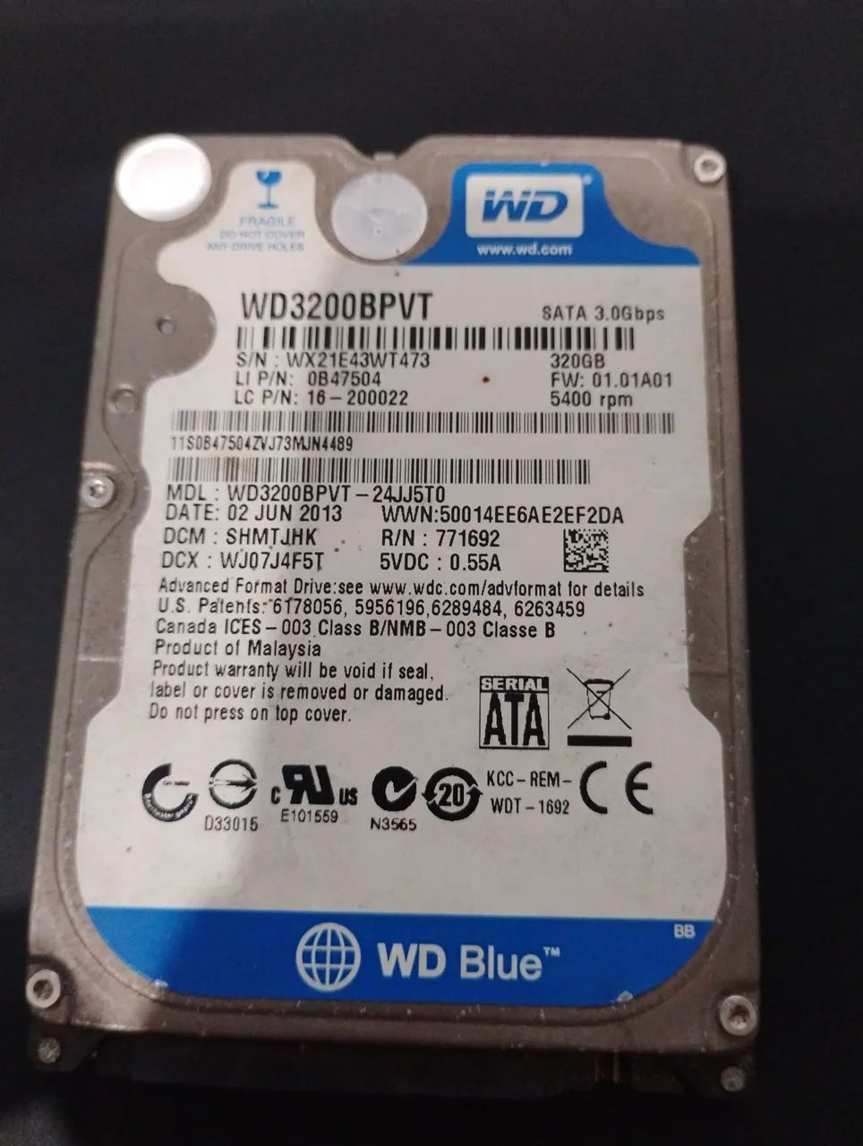 HD 320gb (com defeito)416602373091512320