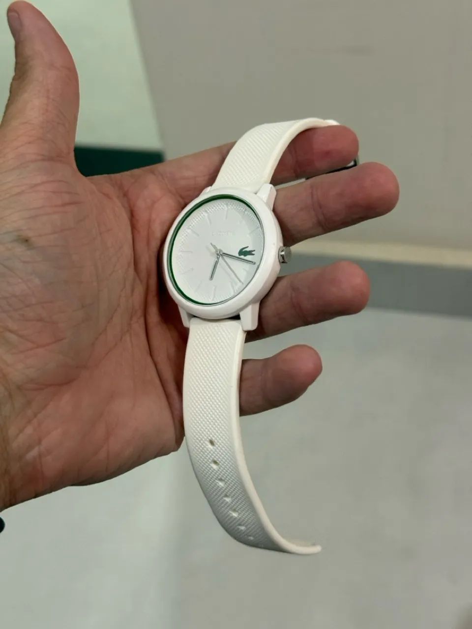 Relógio Lacoste Branco pulseira borracha - Foto 2