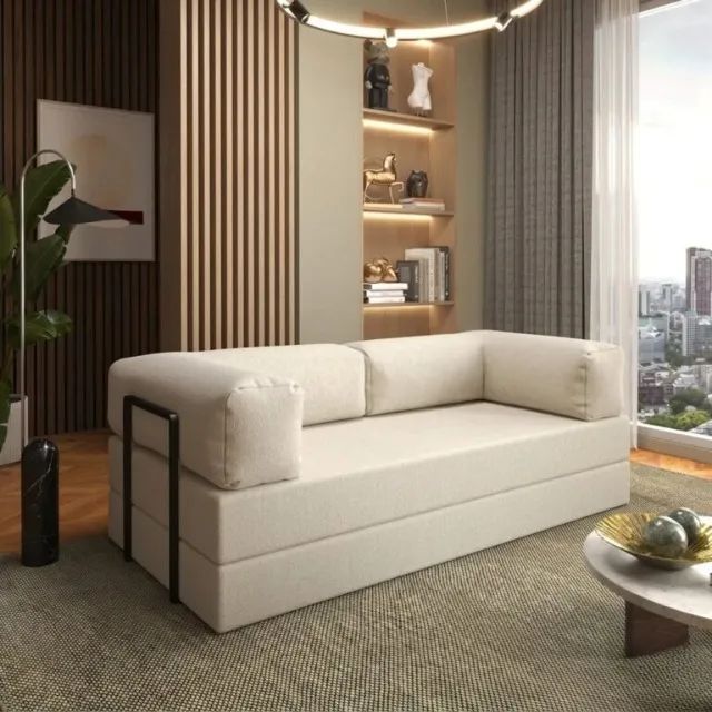 Sofá Cama Light 1,80 m (Expansível) Bouclé  Produto Novo - Pronta Entrega - Foto 5